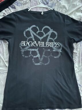 Black Veil Brides Logo Tee - Black with Gray Graphic